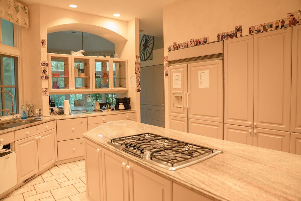 Shared chef kitchen where Providence Farm residents cook for themselves
