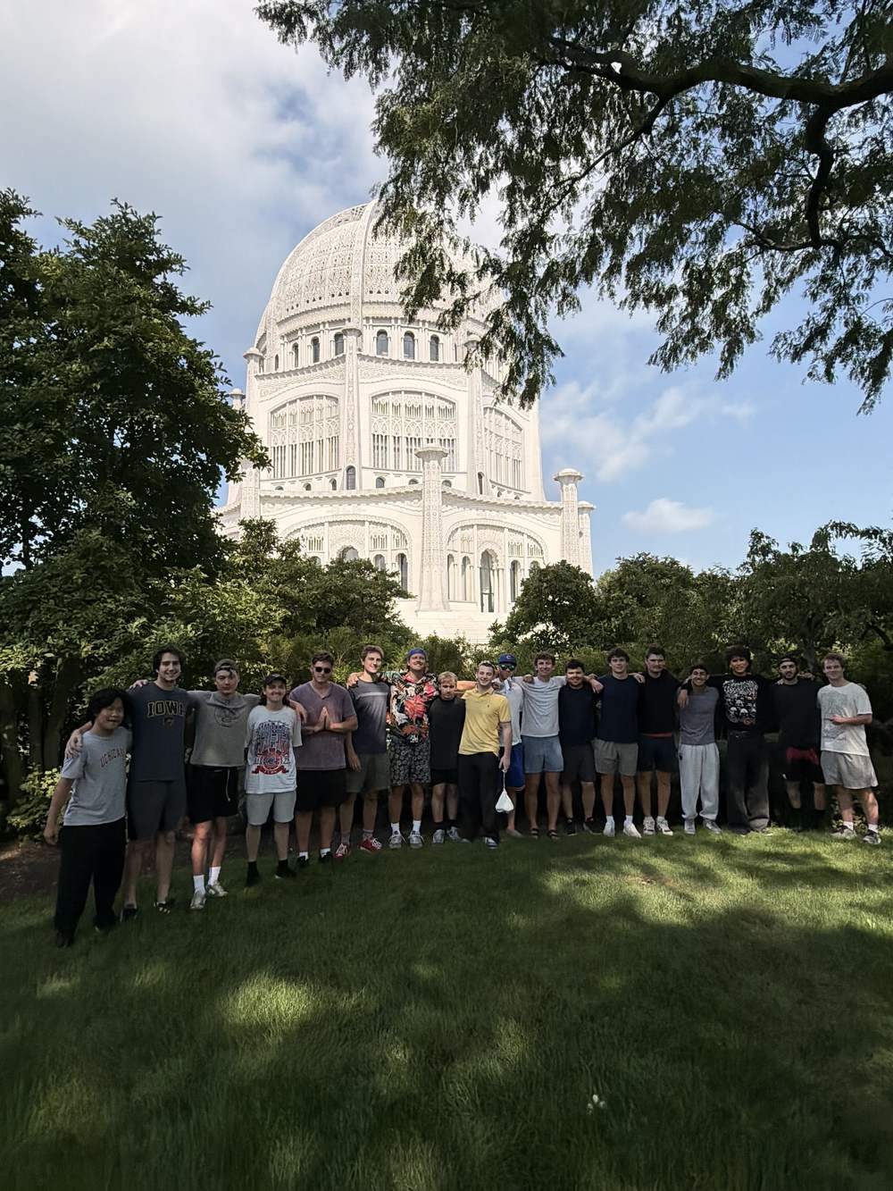 Providence Farm residents together at the Baha&rsquo;i House of Worship in Wilmette
